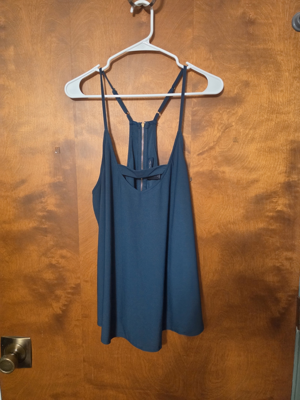 Daytrip Navy Strappy Camisole with Back Zip